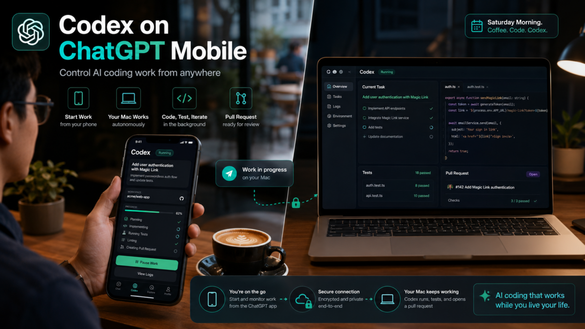 codex chatgpt mobile remote coding hero