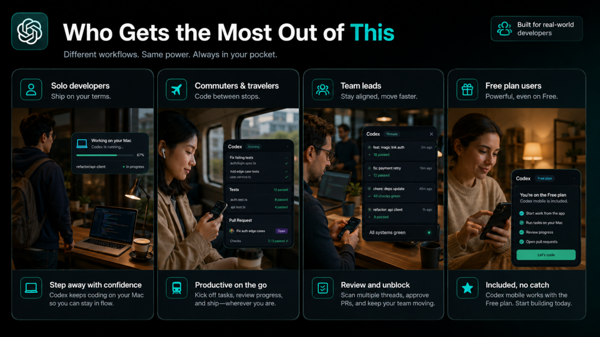who benefits from codex mobile developers teams