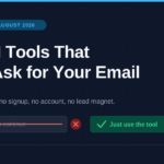 Free AI tools that need no email: roundup card for six no-signup AI tools