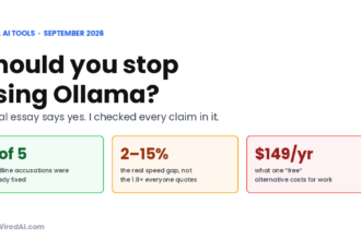 Should you stop using Ollama? Three of five accusations were already fixed and the real speed gap is 2 to 15 percent