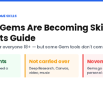 Gemini Gems become Skills: free for ages 18+, Gems end Nov 2026, Deep Research and Canvas not carried over